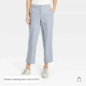 Straight cropped pants
